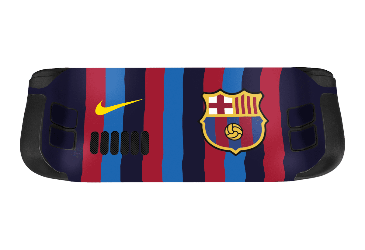 FC Barcelona Steam Deck Handheld Gaming Computer Skin