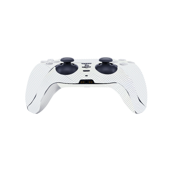 Fibra Carbono Blanco Skin Playstation 5 DualSense Full