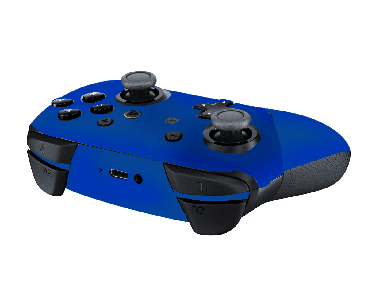 Azul Mate Skin Nintendo Switch Pro Controller