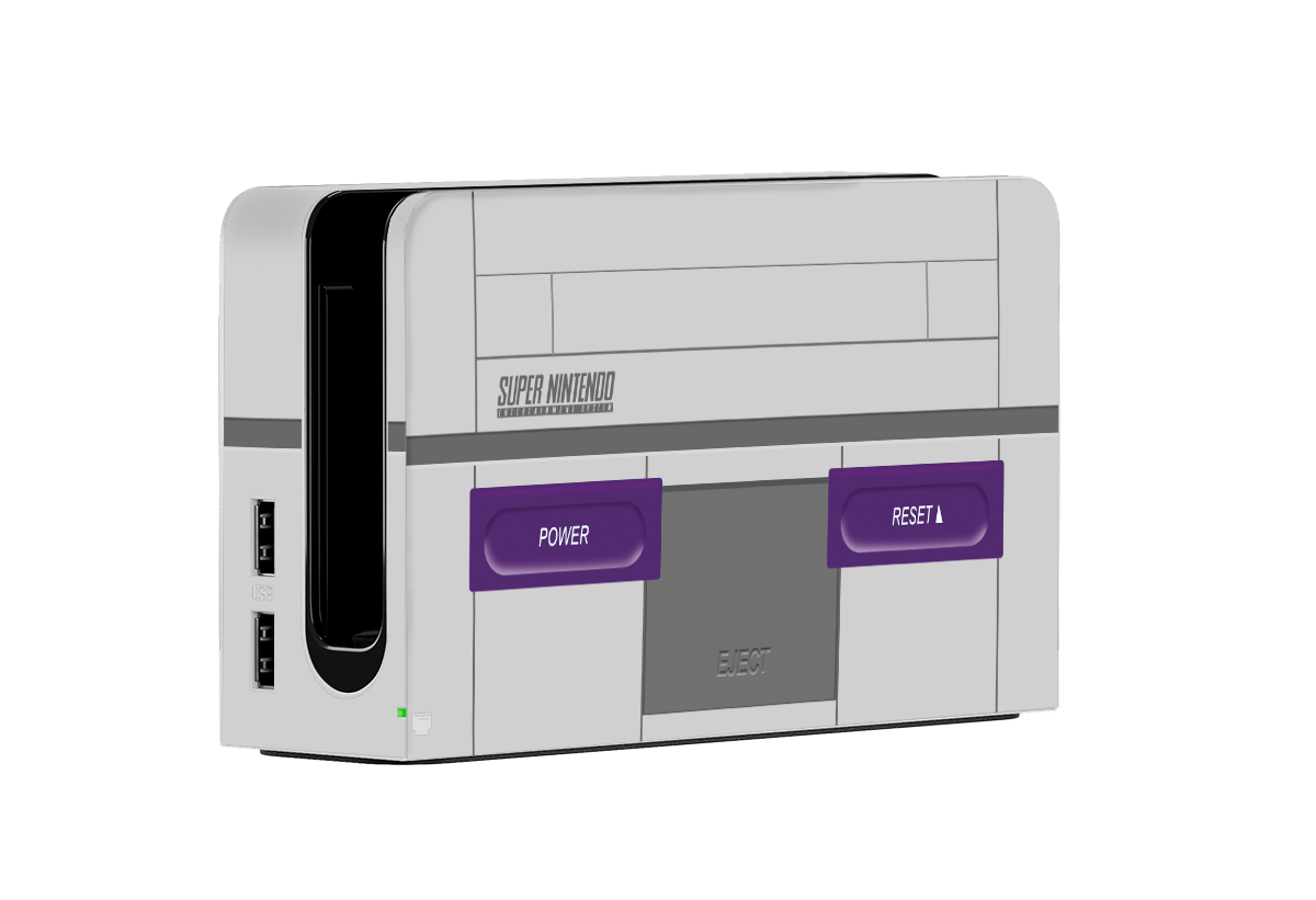 SNES Nintendo Switch Oled (2021) Skin