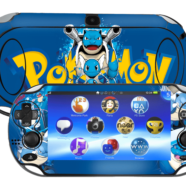 Pokemon Squirtle Skin Playstation Portable PSVita Fat