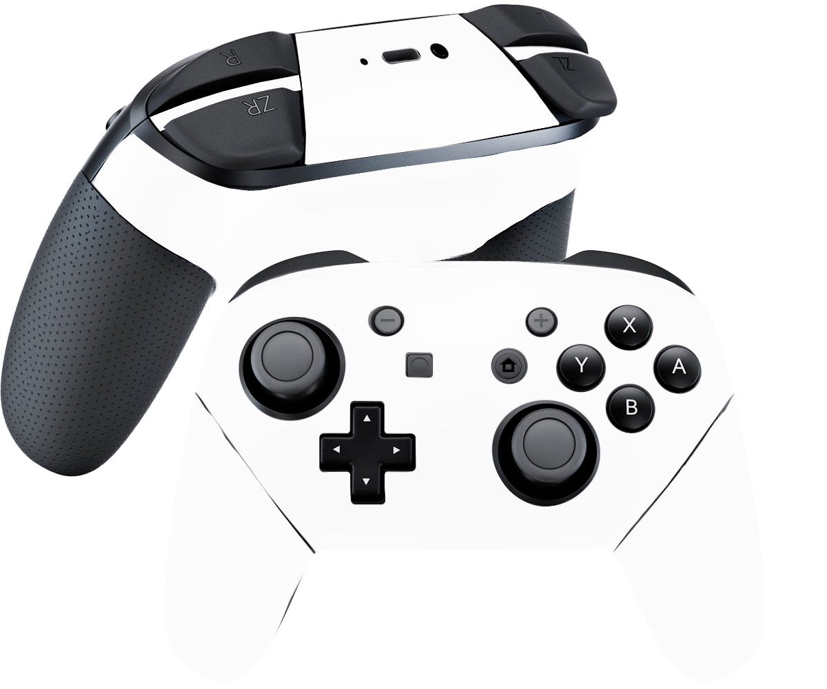 Blanco Mate Skin Nintendo Switch Pro Controller Xonebrand