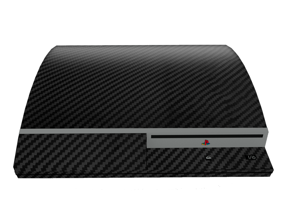 Fibra Carbono Negro Skin Playstation 3 Fat Xonebrand