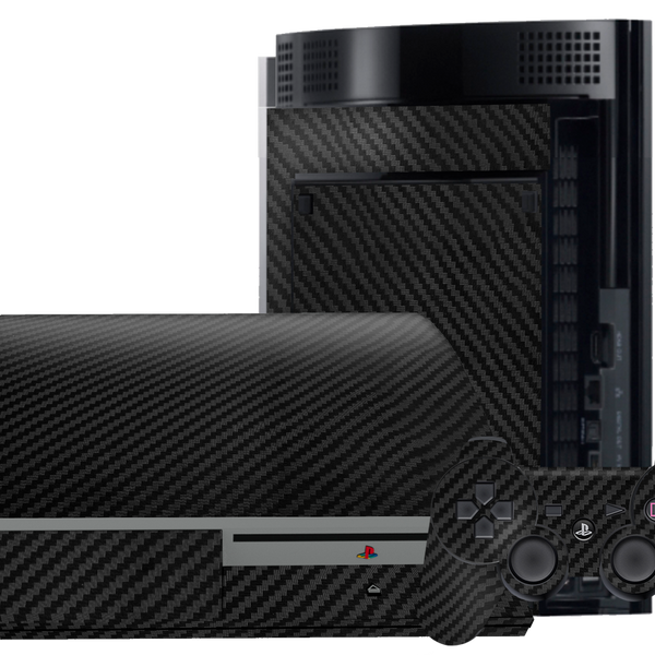 Fibra Carbono Negro Skin Playstation 3 Fat