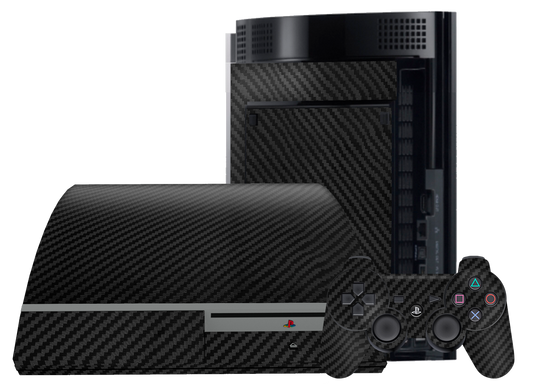 Fibra Carbono Negro Skin Playstation 3 Fat