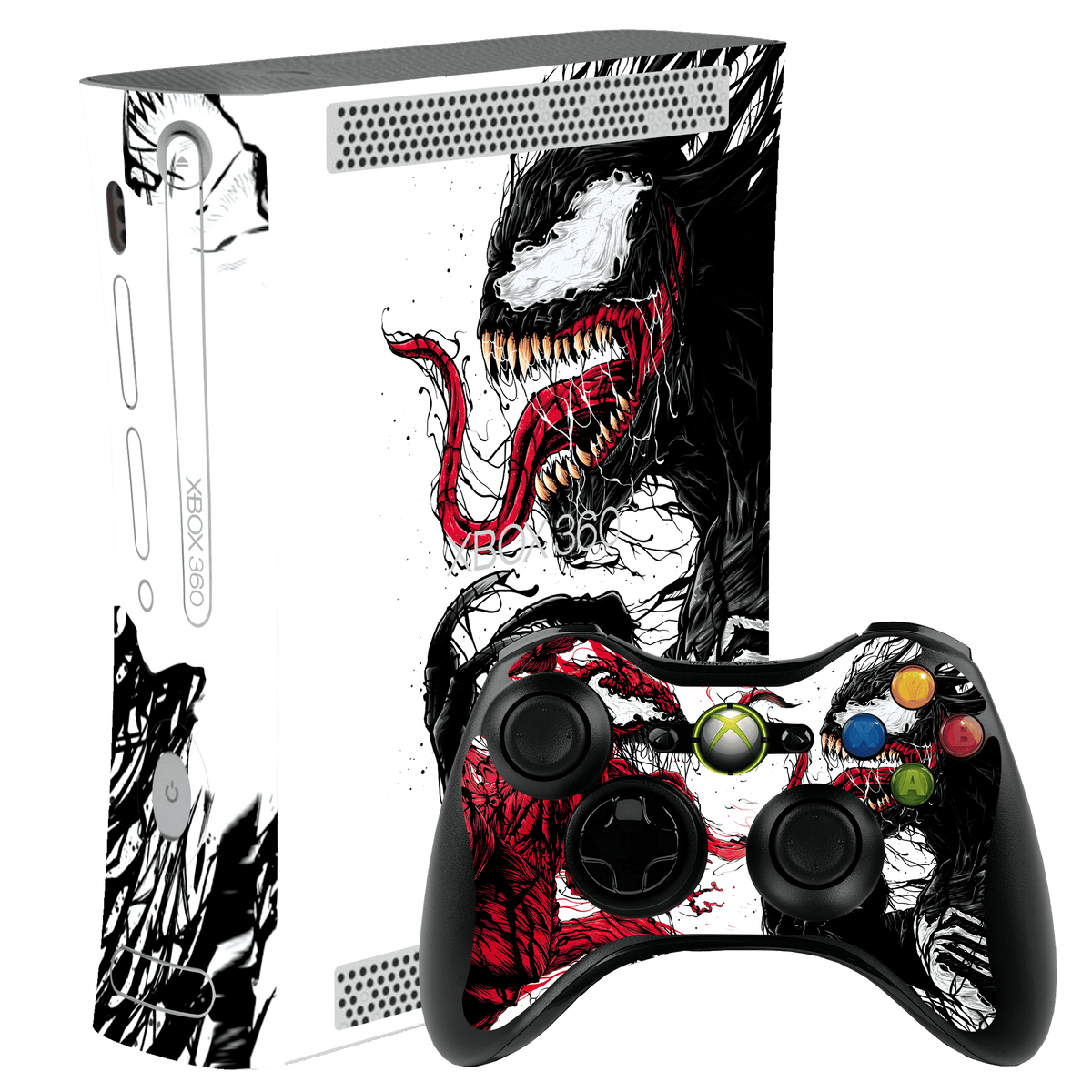 Venom vs Carnage Skin Xbox 360 Fat Xonebrand