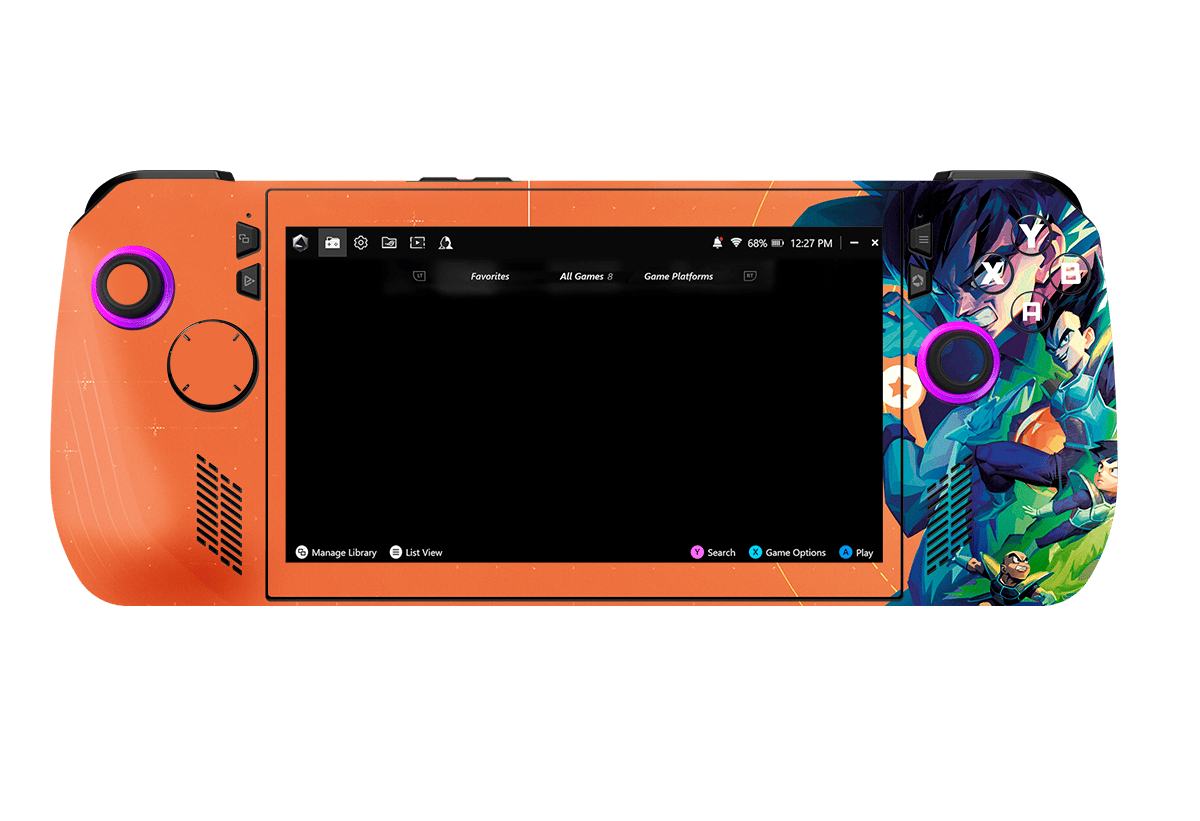 Dragon Ball Z Asus Rog Ally X Handheld Gaming Computer Skin