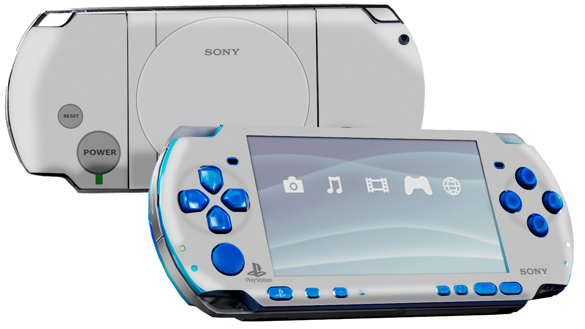 PS1 PSP portátil para juegos Bundle Skin