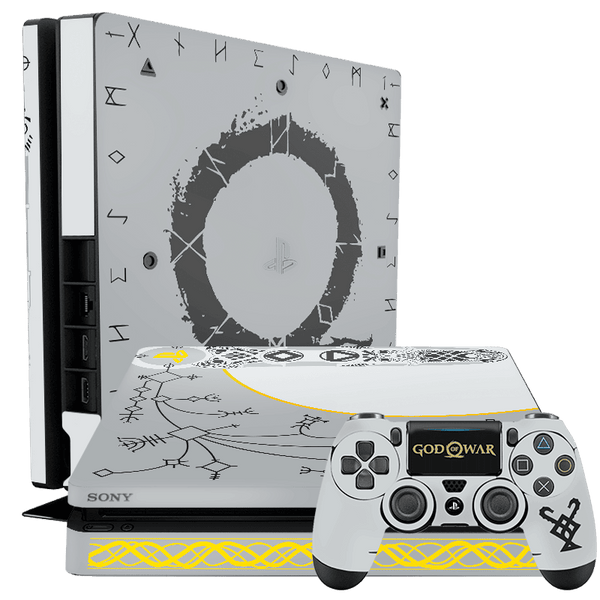 God of War Skin Playstation 4 Slim Edition