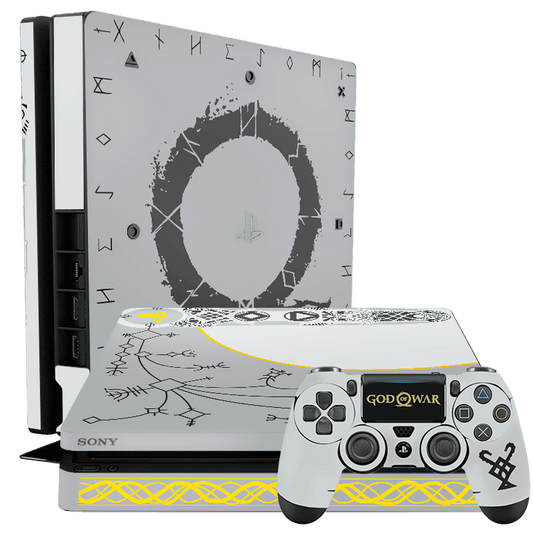 God of War Skin Playstation 4 Slim Edition