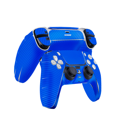 Fibra Carbono Celeste Skin Playstation 5 DualSense Full