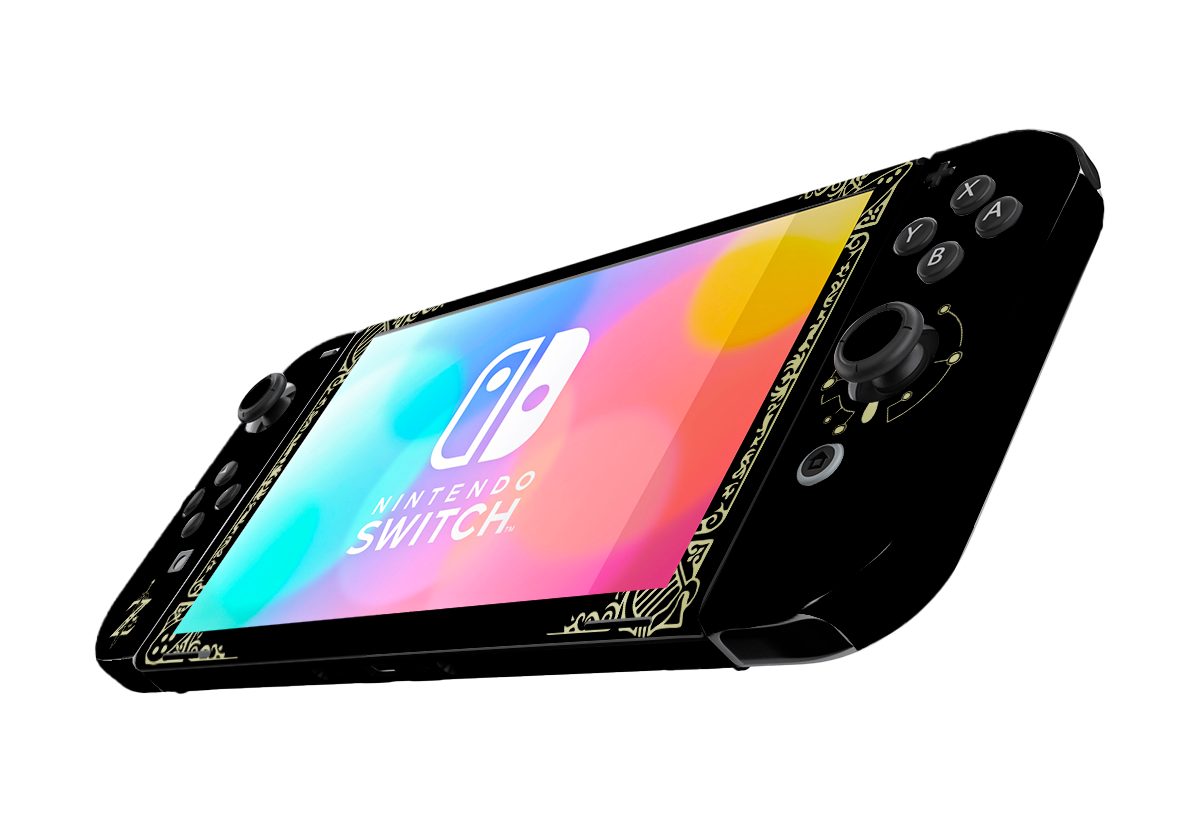 Zelda Hyrule Warriors Black Nintendo Switch Oled (2021) Skin