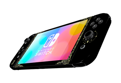 Zelda Hyrule Warriors Black Nintendo Switch Oled (2021) Skin