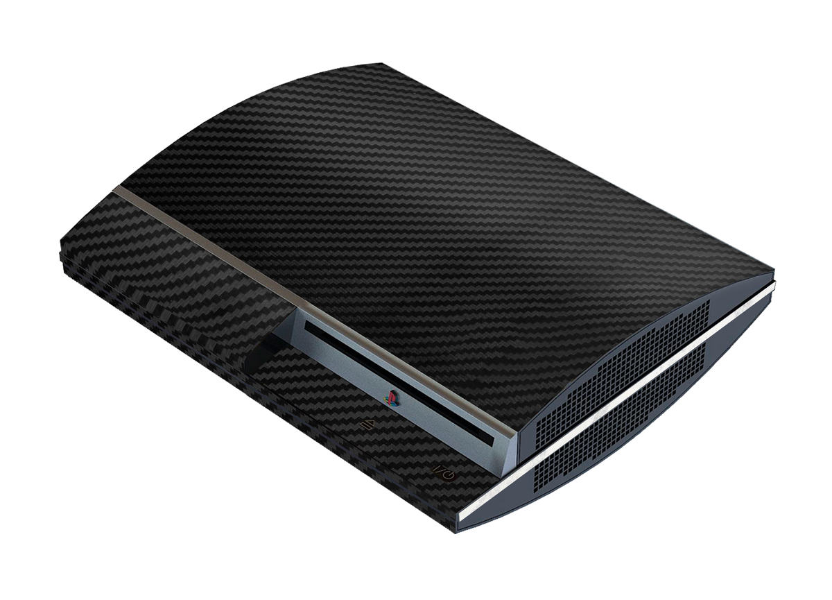 Fibra Carbono Negro Skin Playstation 3 Fat Xonebrand