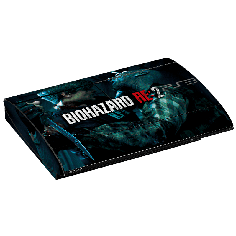 Resident Evil 2 Skin Playstation 3 Super Slim Xonebrand