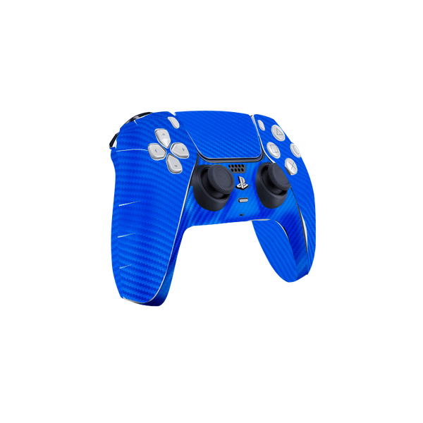 Fibra Carbono Celeste Skin Playstation 5 DualSense Full