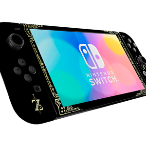 Zelda Hyrule Warriors Black Nintendo Switch Oled (2021) Skin