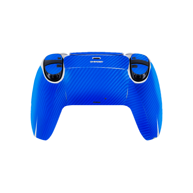Fibra Carbono Celeste Skin Playstation 5 DualSense Full Xonebrand