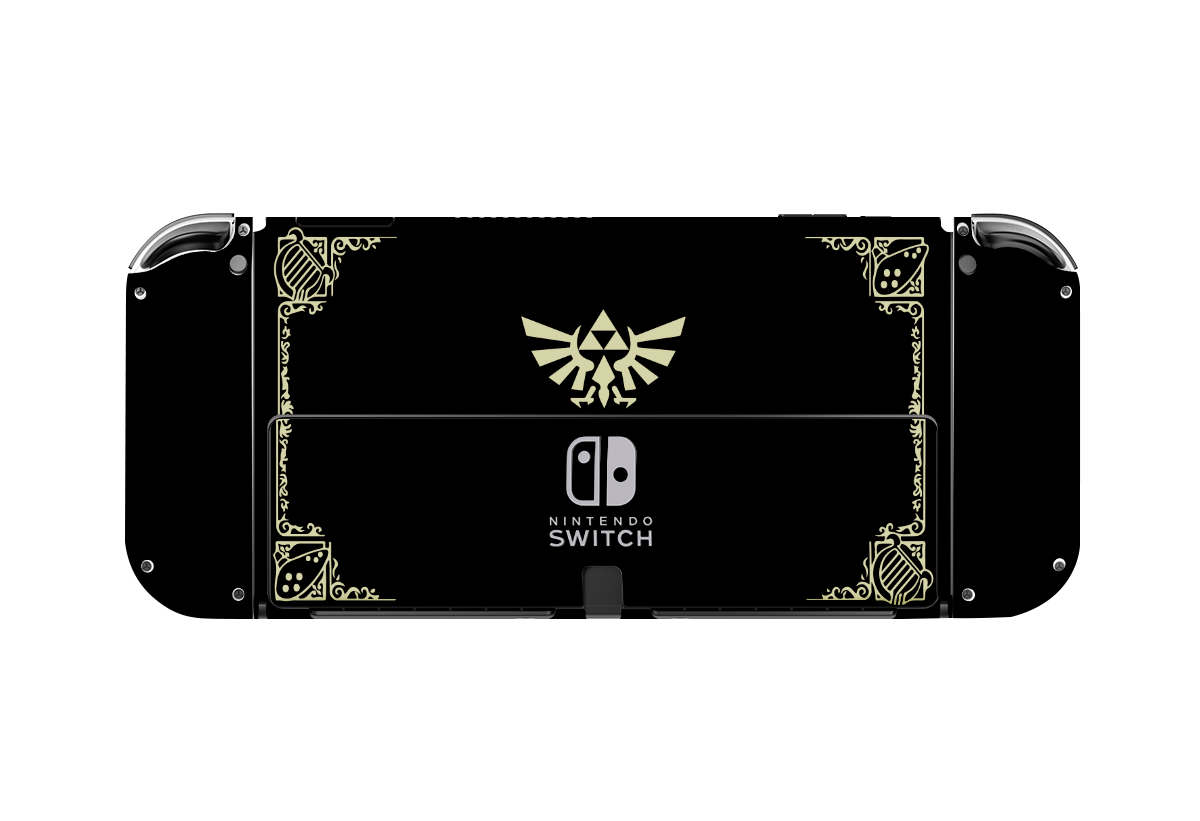 Zelda Hyrule Warriors Black Nintendo Switch Oled (2021) Skin