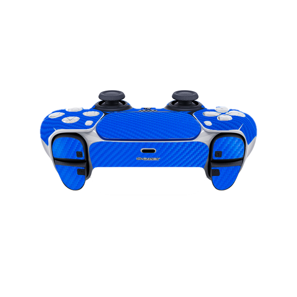 Fibra Carbono Celeste Skin Playstation 5 DualSense Full