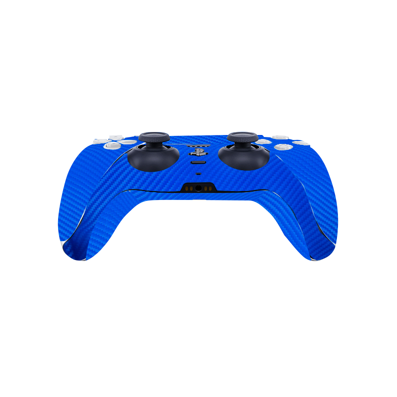 Fibra Carbono Celeste Skin Playstation 5 DualSense Full