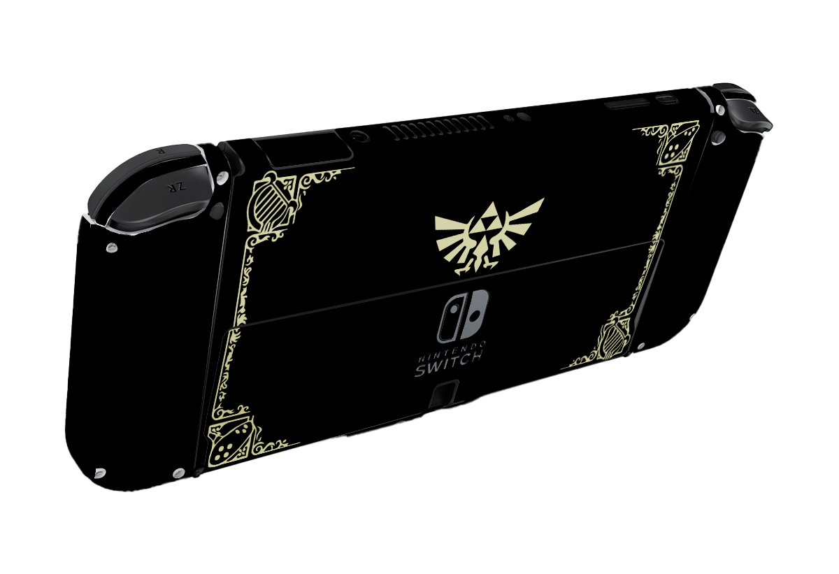 Zelda Hyrule Warriors Black Nintendo Switch Oled (2021) Skin