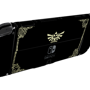 Zelda Hyrule Warriors Black Nintendo Switch Oled (2021) Skin