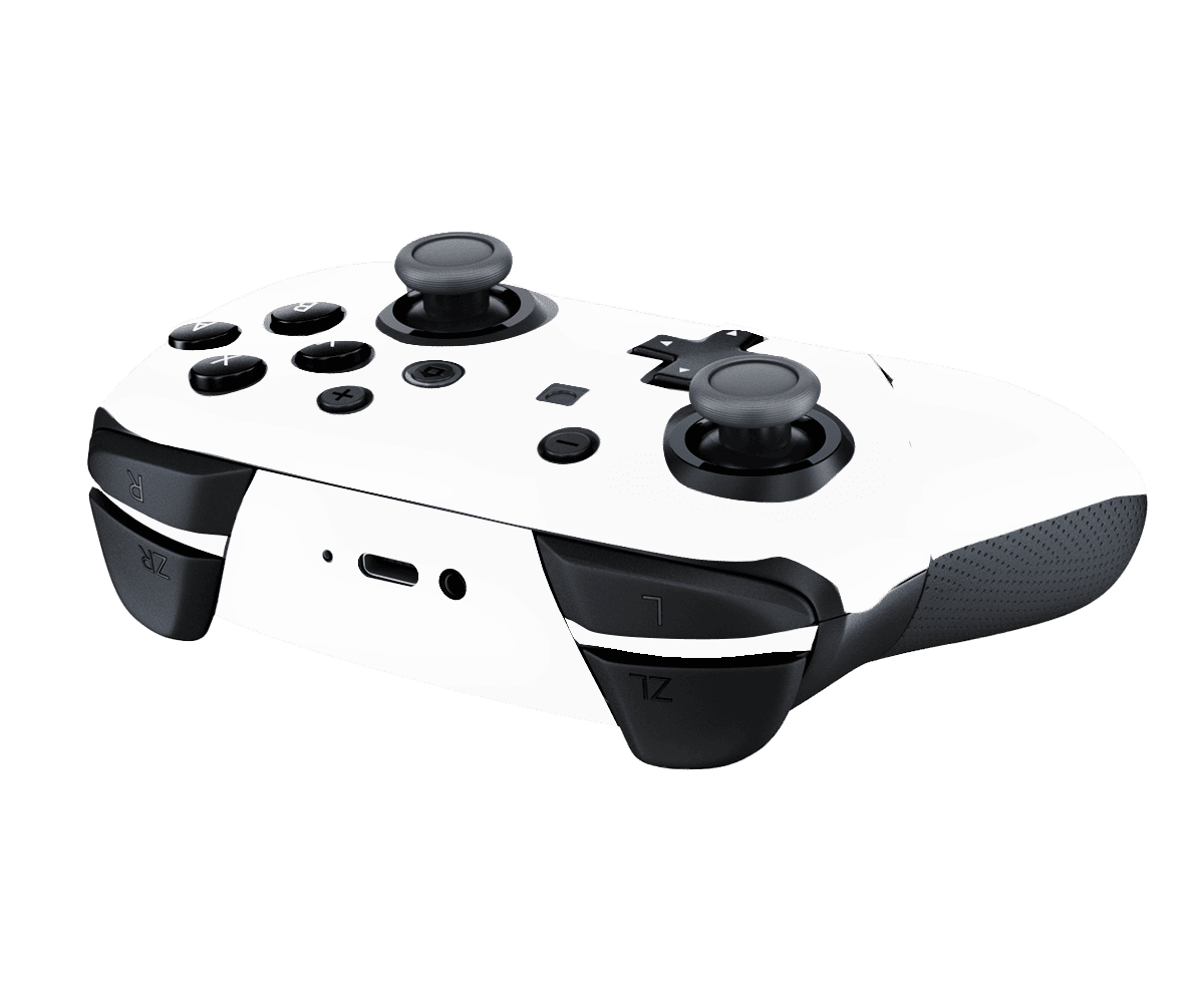 Blanco Mate Skin Nintendo Switch Pro Controller Xonebrand