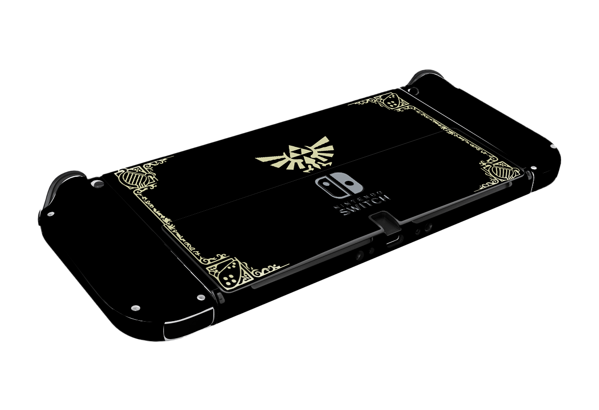 Zelda Hyrule Warriors Black Nintendo Switch Oled (2021) Skin