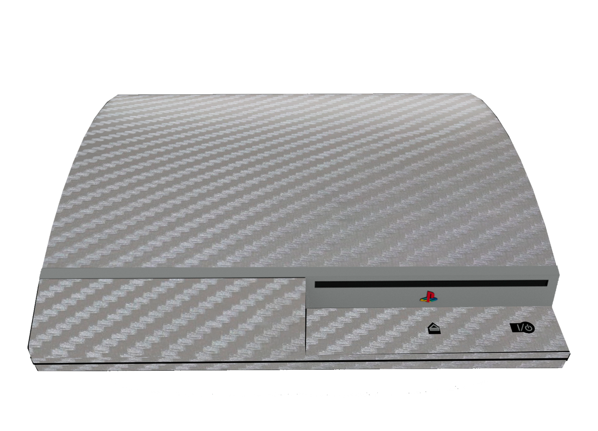 Fibra Carbono Gris Skin Playstation 3 Fat Xonebrand