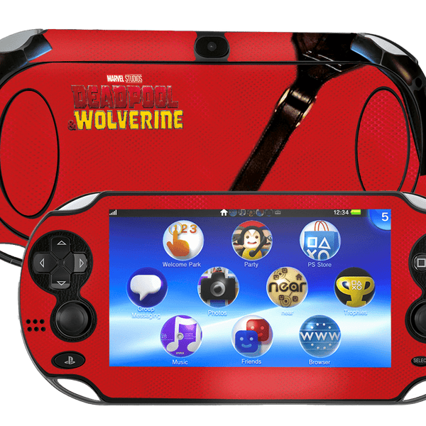 Deadpool vs Wolverine Skin Playstation Portable PSVita Fat