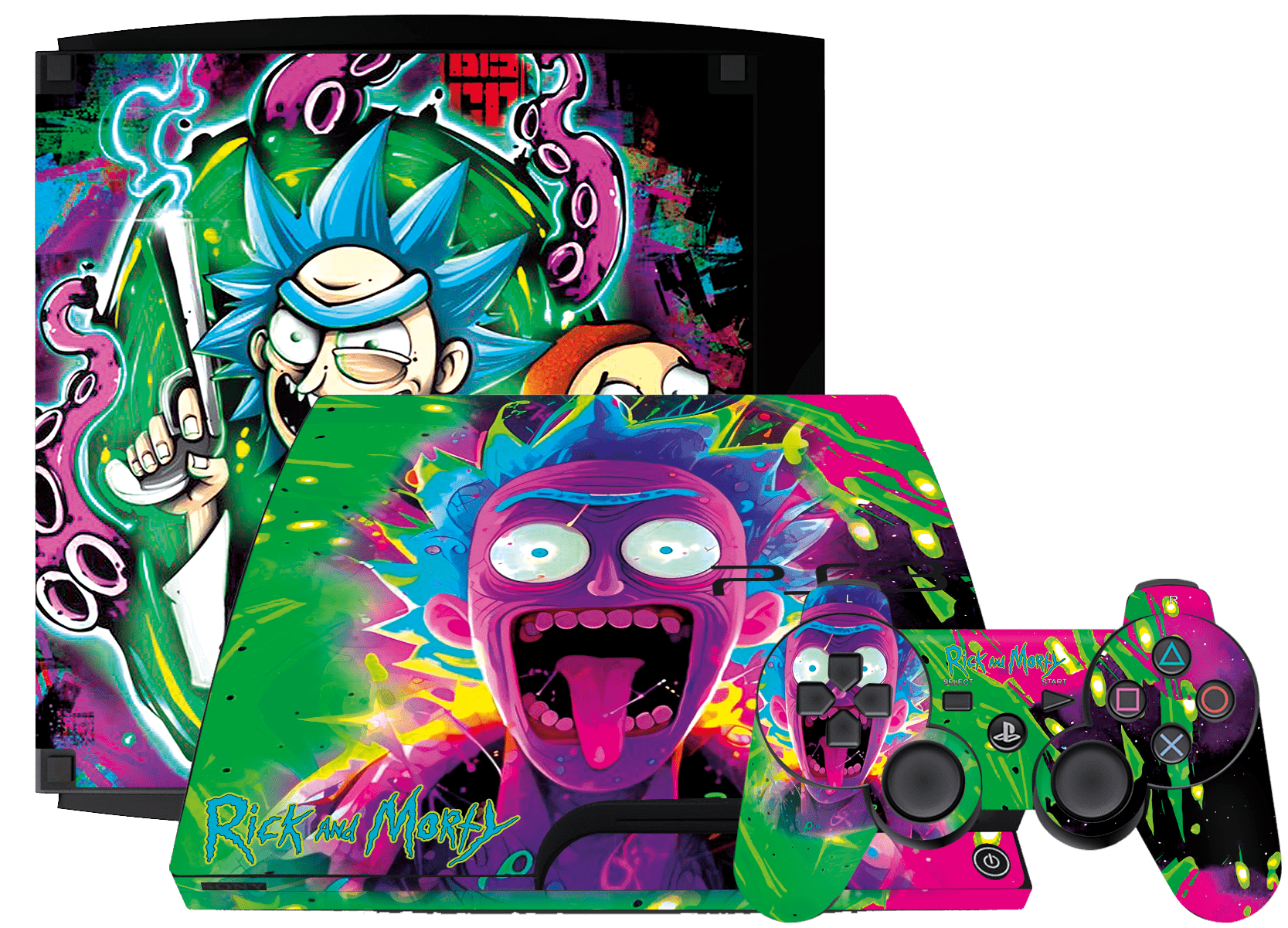 Rick & Morty Skin Playstation 3 Slim