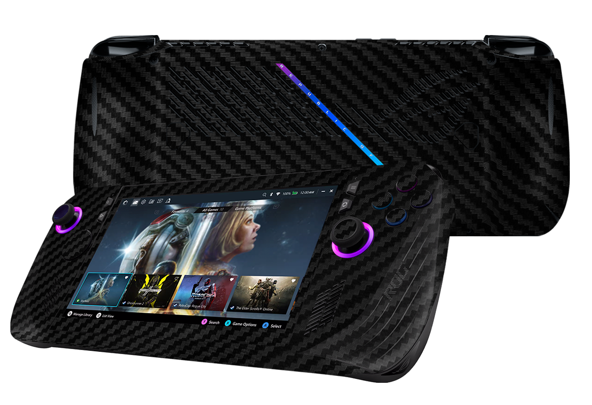 Skin para ASUS Rog Ally X edición Fibra carbono negro – Xonebrand