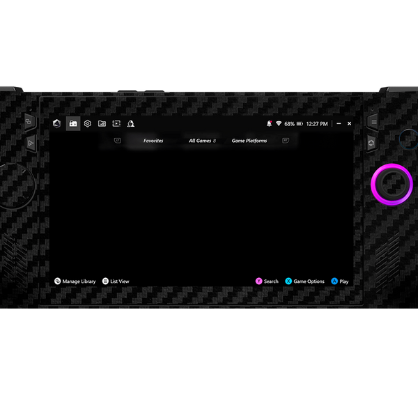 Skin para ASUS Rog Ally X edición Fibra carbono negro – Xonebrand