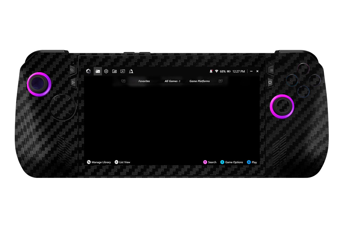 Skin para ASUS Rog Ally X edición Fibra carbono negro – Xonebrand