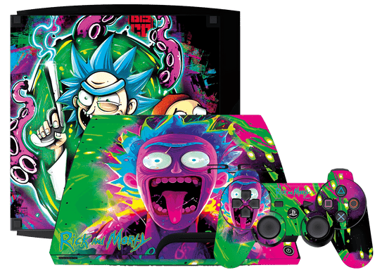 Rick &amp; Morty PS3 Slim Bundle Skin