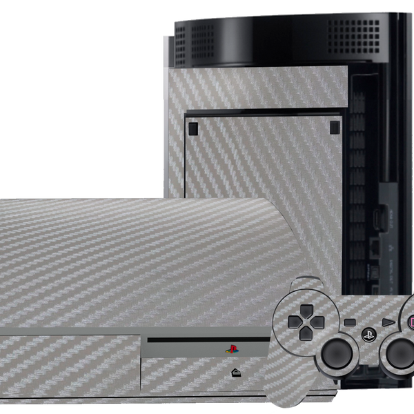 Fibra Carbono Gris Skin Playstation 3 Fat