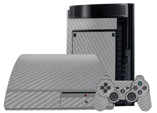 Fibra Carbono Gris Skin Playstation 3 Fat