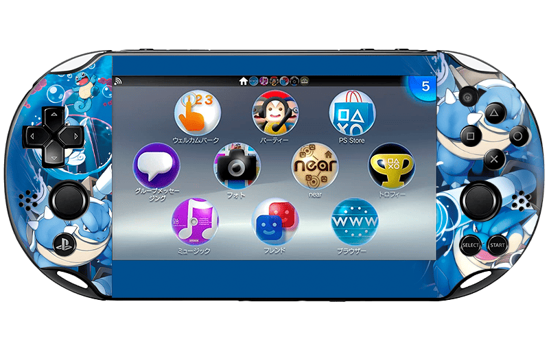 Pokemon Squirtle Skin Playstation Portable PSVita Slim Xonebrand