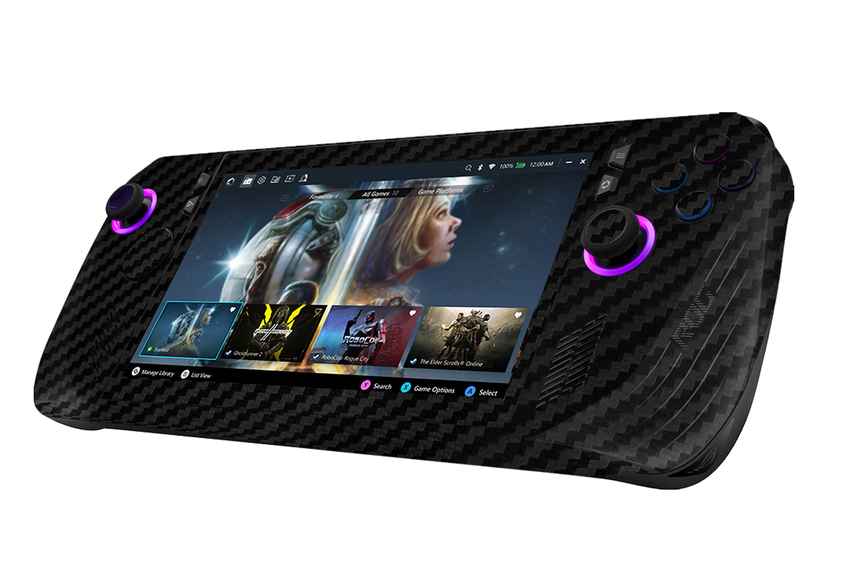 Skin para ASUS Rog Ally X edición Fibra carbono negro – Xonebrand