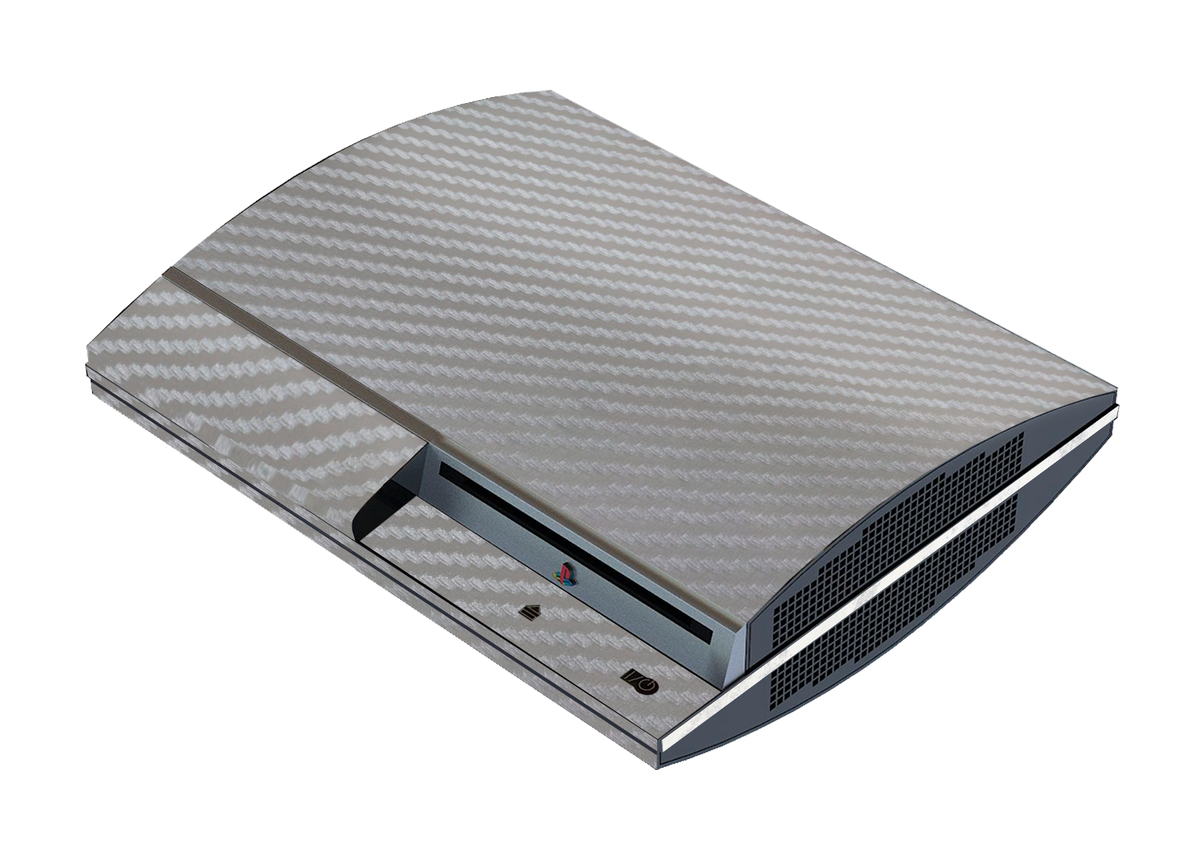 Fibra Carbono Gris Skin Playstation 3 Fat Xonebrand
