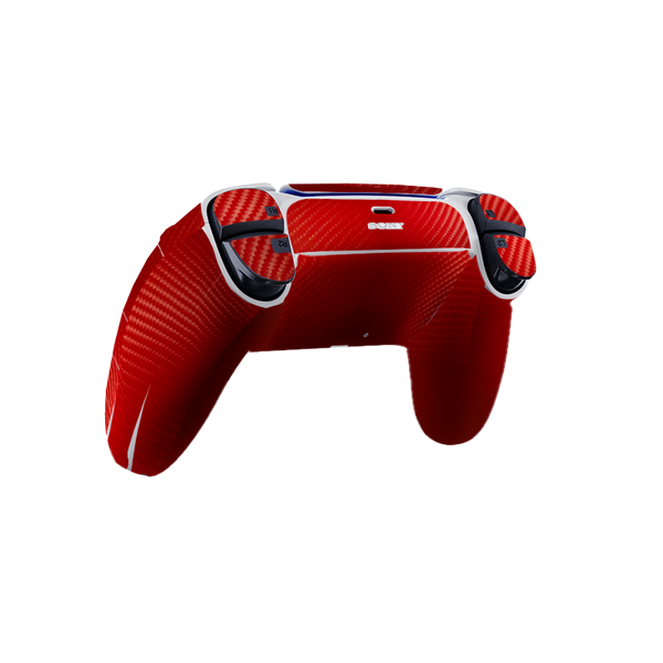 Fibra Carbono Rojo Skin Playstation 5 DualSense Full