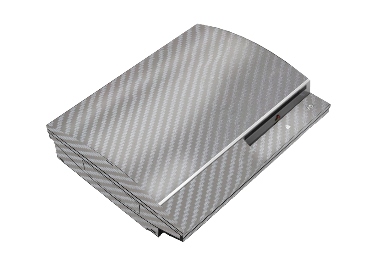 Fibra Carbono Gris Skin Playstation 3 Fat Xonebrand
