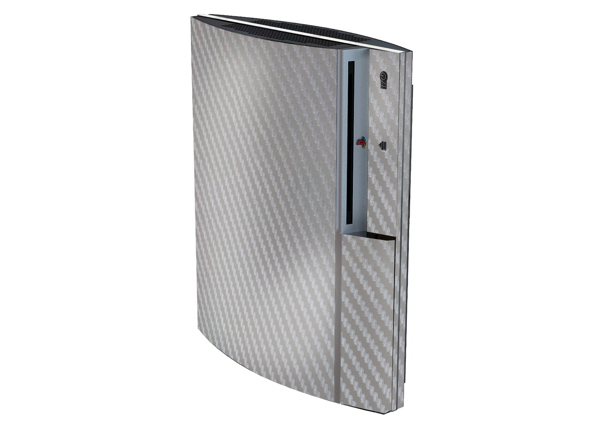 Fibra Carbono Gris Skin Playstation 3 Fat Xonebrand