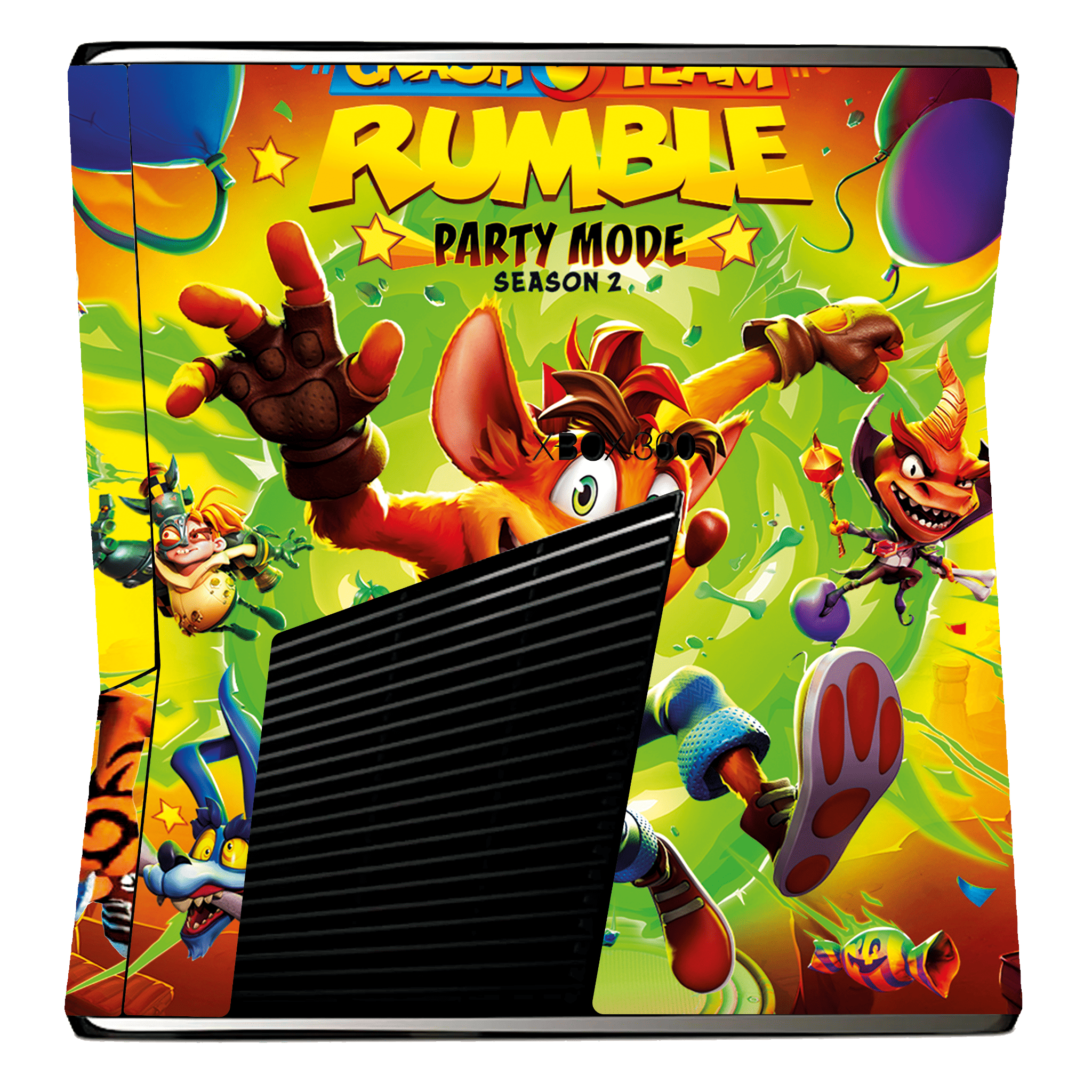 Crash Skin Xbox 360 Slim Xonebrand