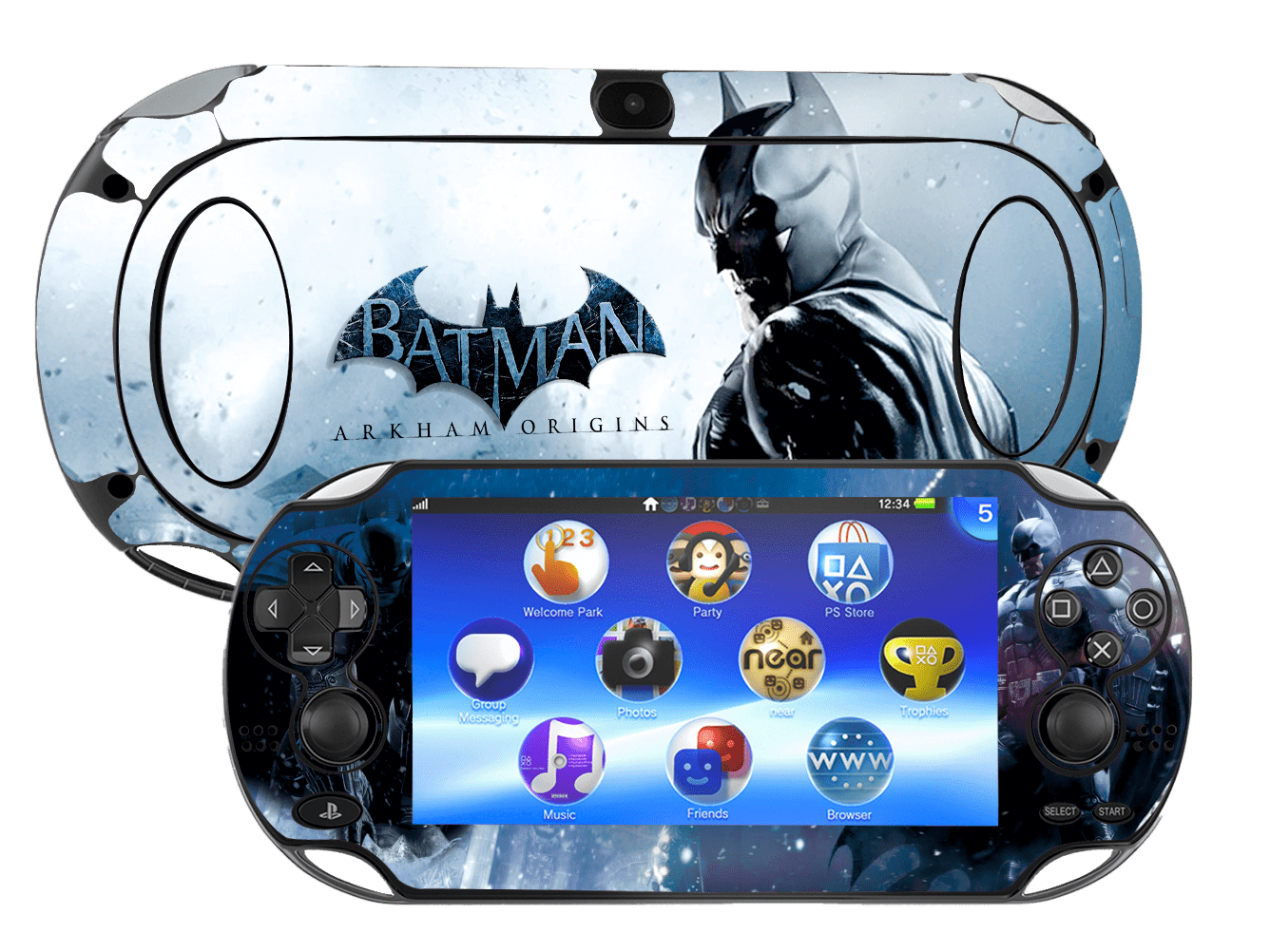 Batman Arkham Skin Playstation Portable PSVita Fat Xonebrand