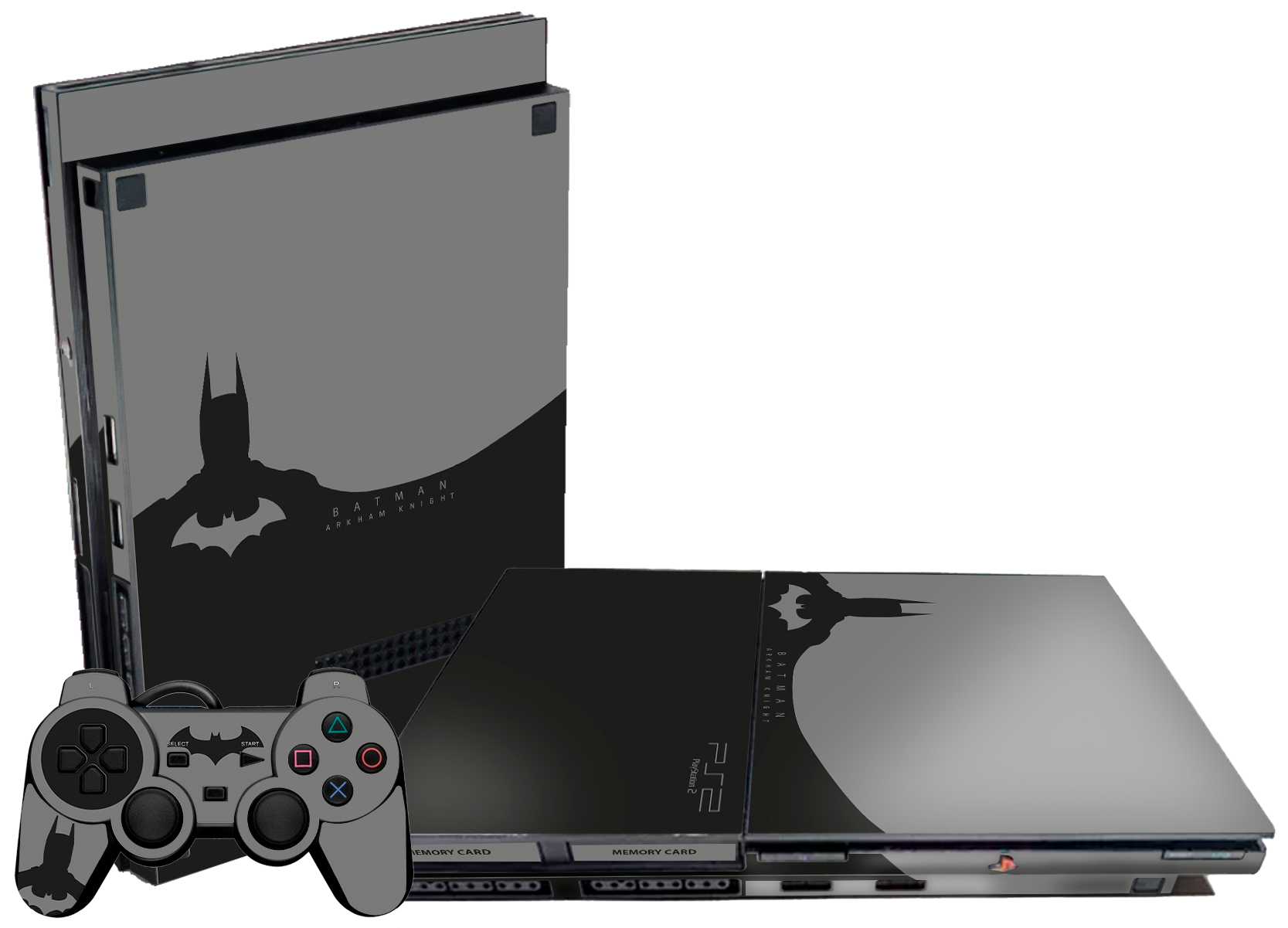 Batman Skin Playstation 2 Slim Xonebrand
