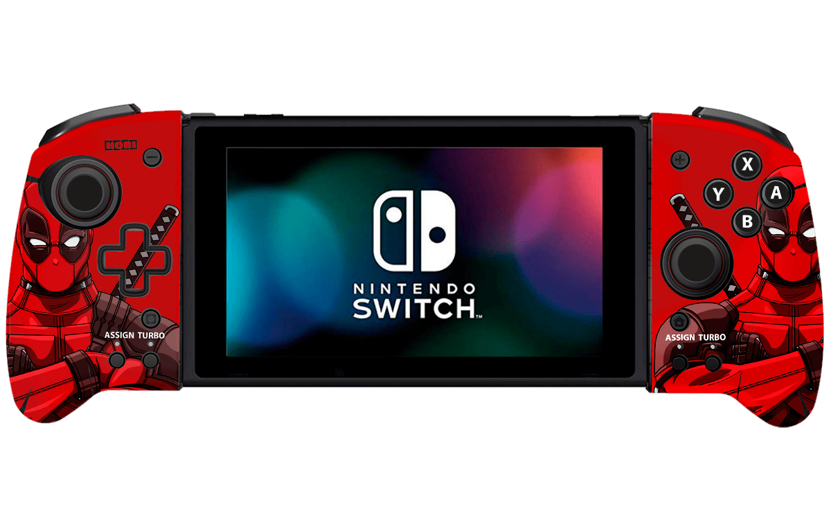 Deadpool Nintendo Switch Hori Split Pad Pro Skin Xonebrand