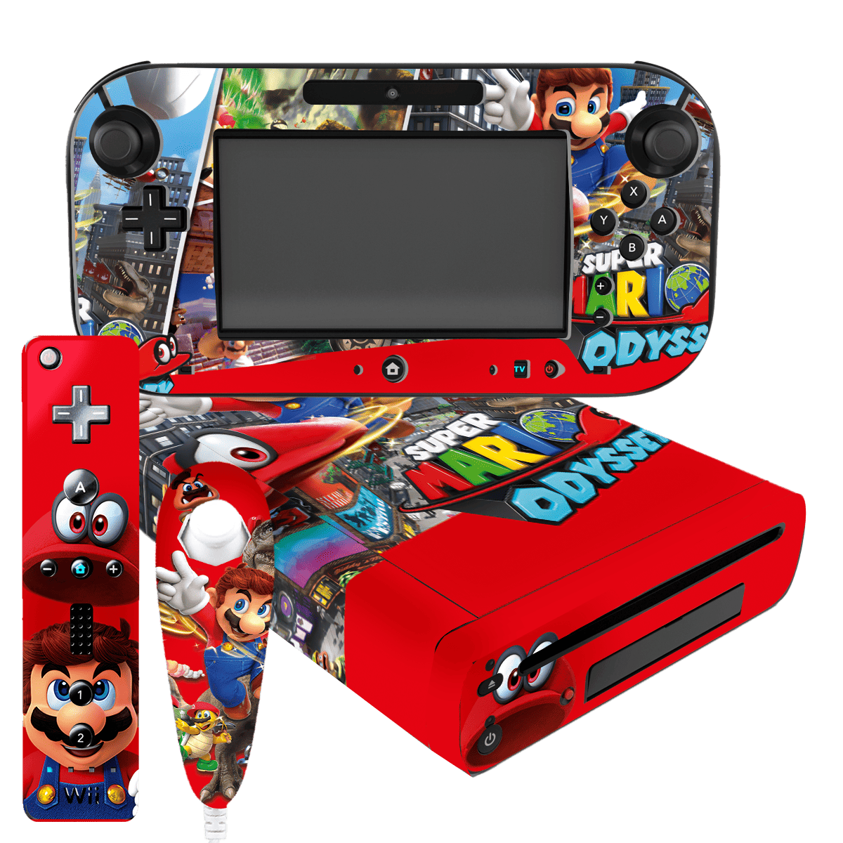 Mario Odyssey Skin Nintendo Wii U (2012) Xonebrand