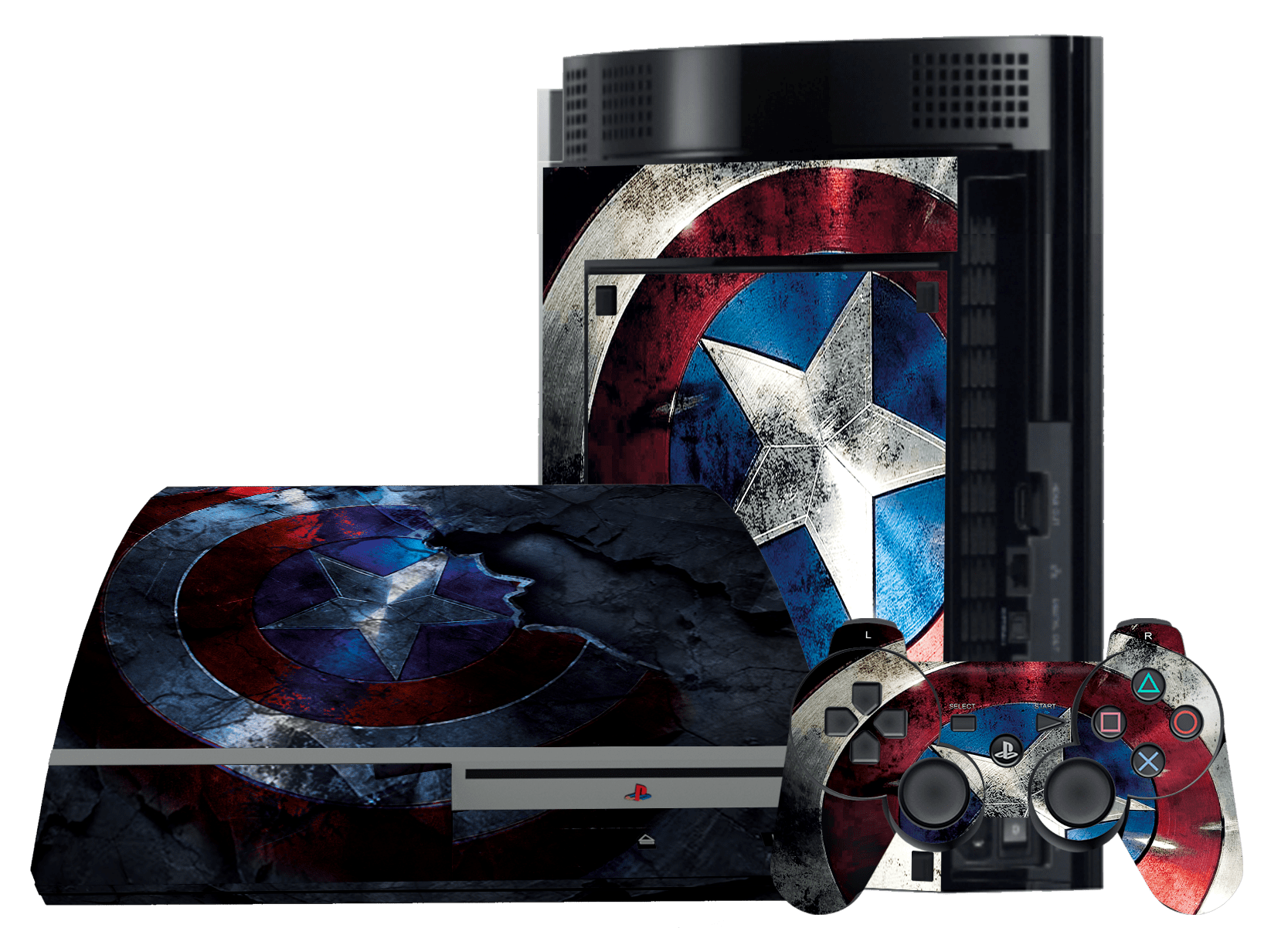 Capitan America Skin Playstation 3 Fat Xonebrand
